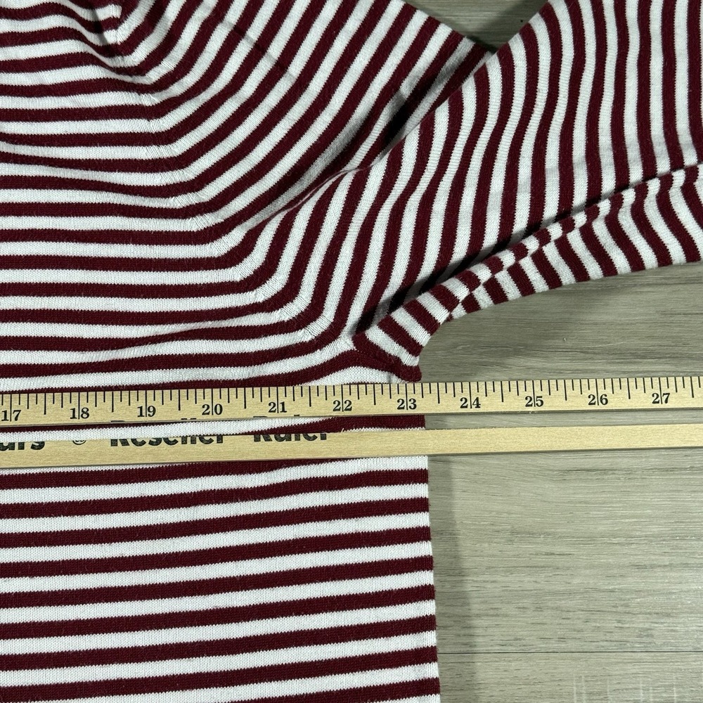 Brooks Brothers mens 100% Supima Cotton Mock Neck 1/4 zip Sweater sz XL Striped - Picture 5 of 6